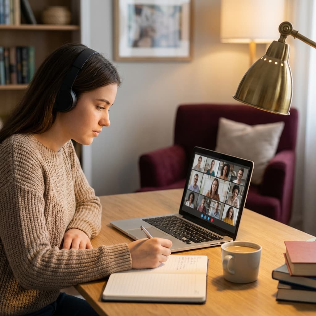 Online learning session